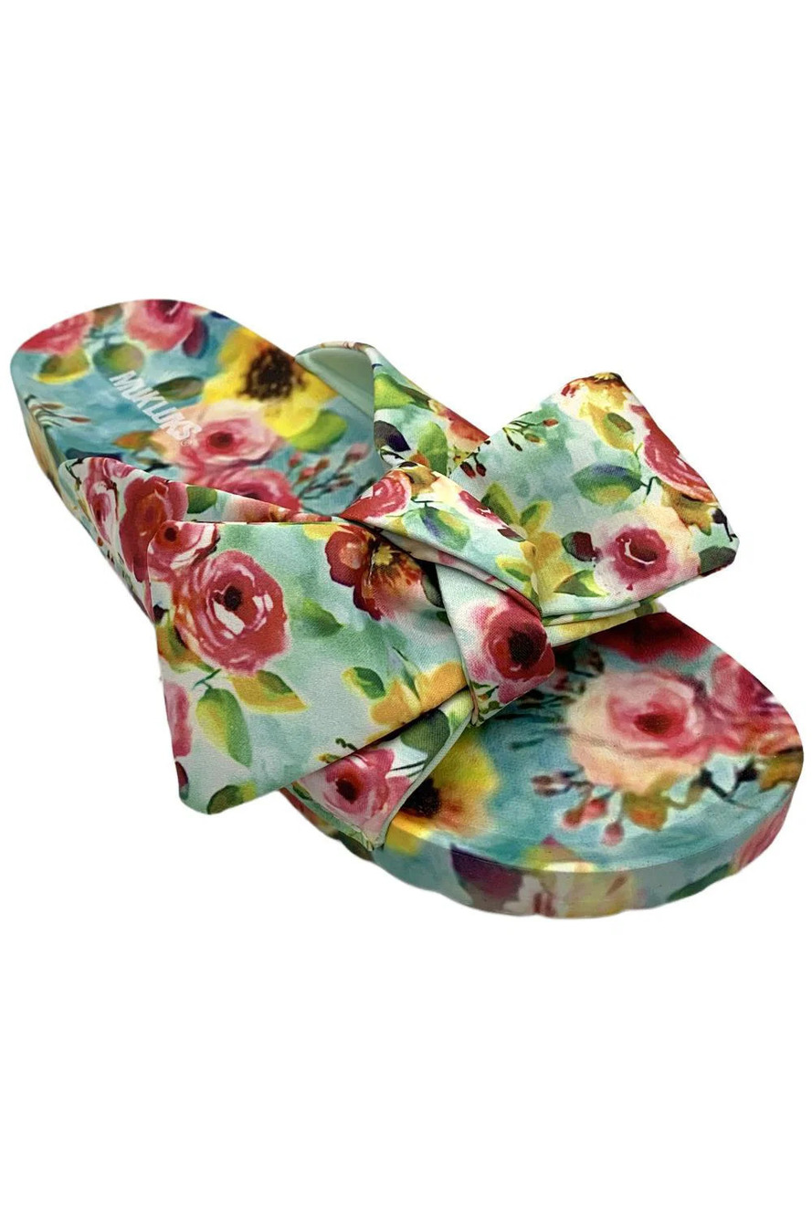 MUK LUKS Island Luau Sandals Mint - Medium